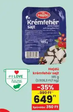 Spar Hajdú Krémfehér Sajt ajánlat