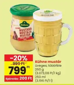 Spar KÜHNE MUSTÁR ajánlat