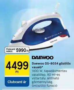 Tesco Daewoo DS-8034 gőzölős vasaló ajánlat