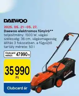 Tesco Daewoo elektromos fűnyíró ajánlat