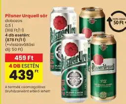 Spar Pilsner Urquell sör ajánlat
