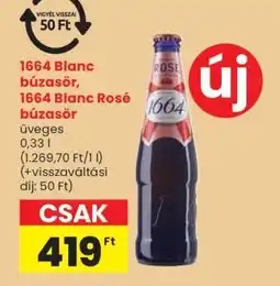 Spar 1664 Blanc búzasör, 1664 Blanc Rosé búzasör ajánlat