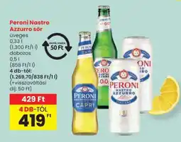 Spar Peroni Nastro Azzurro sör ajánlat