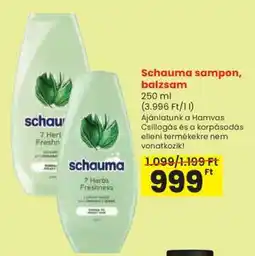 Spar Schauma sampon, balzsam ajánlat