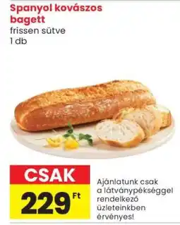 Spar Market Spanyol kovászos bagett ajánlat