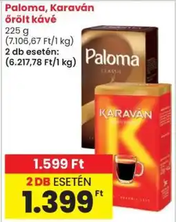 Spar Market Paloma, Karaván őrölt kávé ajánlat
