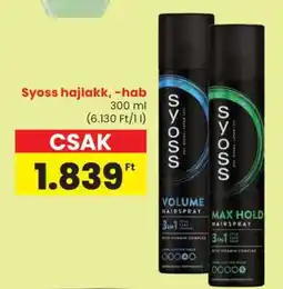 Spar Syoss hajlakk, –hab ajánlat