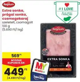 Spar Market Extra sonka, prágai sonka, csemegekaraj ajánlat
