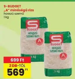 Spar S-BUDGET „A” minőségű rizs ajánlat