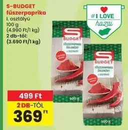 Spar S-BUDGET fűszerpaprika ajánlat