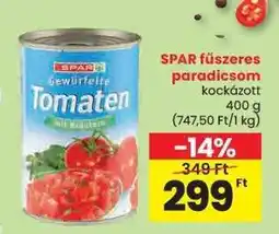 Spar SPAR fűszeres paradicsom kockázott ajánlat