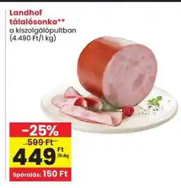 Spar Landhof tálalósonka ajánlat