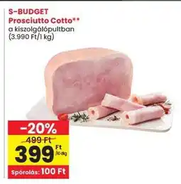 Spar S-BUDGET Prosciutto Cotto ajánlat