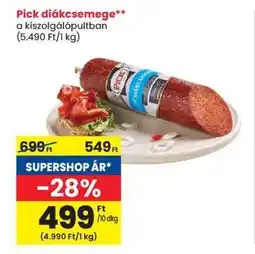 Spar Pick diákcsemege ajánlat