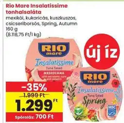 Spar RIO MARE Insalatissime tonhalsaláta ajánlat