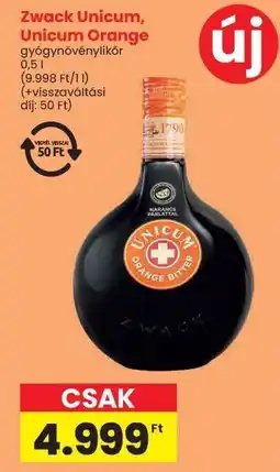 Spar Zwack Unicum, Unicum Orange ajánlat