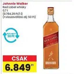 Spar JOHNNIE WALKER Red Label Whisky ajánlat