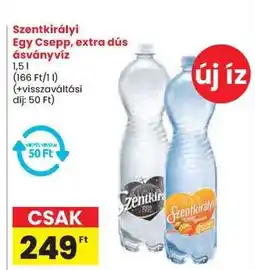 Spar Szentkirályi Egy Csepp, extra dús ásványvíz ajánlat