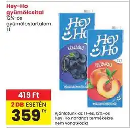 Spar HEY-HO GYÜMÖLCSITAL ajánlat
