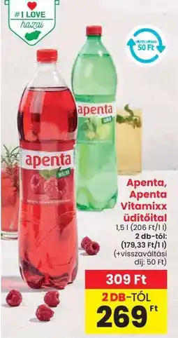 Spar Apenta, Apenta Vitamixx üdítőital ajánlat