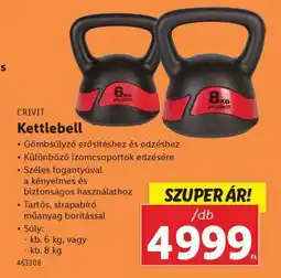 Lidl CRIVIT Kettlebell ajánlat