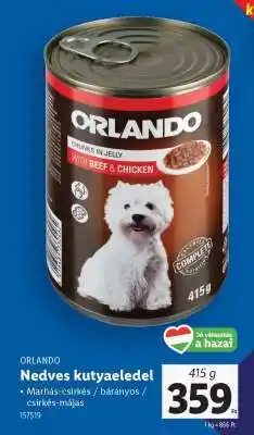 Lidl Orlando Nedves kutyaeledel ajánlat