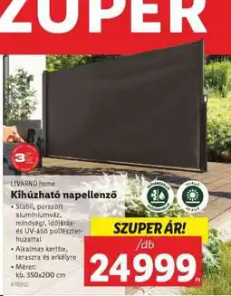 Lidl LIVARNO HOME Kihúzható napellenző ajánlat