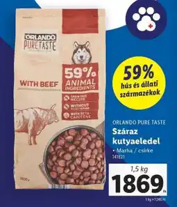 Lidl ORLANDO PURE TASTE Száraz kutyaeledel ajánlat