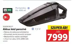 Lidl SILVERCREST Akkus kézi porszívó ajánlat