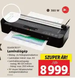Lidl SILVERCREST Laminálógép ajánlat