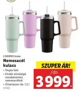 Lidl LIVARNO home Nemesacél kulacs ajánlat
