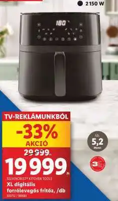 Lidl SILVERCREST KITCHEN TOOLS XL digitális forrólevegős fritőz ajánlat