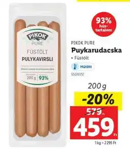 Lidl PIKOK PURE Puykarudacska ajánlat