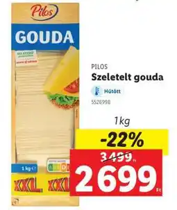 Lidl PILOS Szeletelt gouda ajánlat