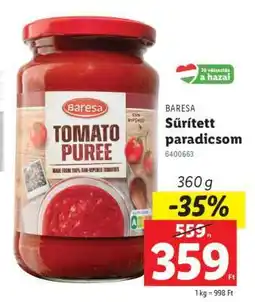 Lidl Baresa Sűrített paradicsom ajánlat