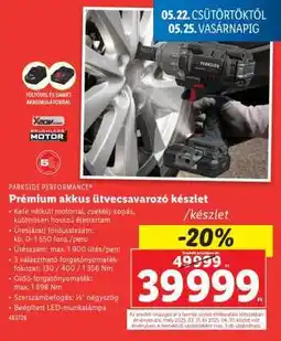 Lidl Prémium akkus ütvecsavarozó készlet ajánlat
