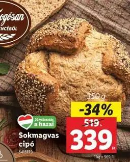 Lidl Sokmagvas cipó ajánlat
