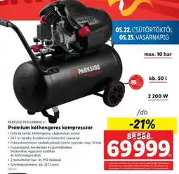 Lidl Prémium kéthengeres kompresszor ajánlat