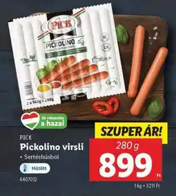 Lidl PICKOLINO VIRSLI ajánlat