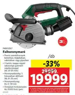 Lidl PARKSIDE Falhoronymaró ajánlat