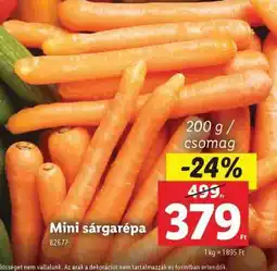 Lidl Mini sárgarépa ajánlat