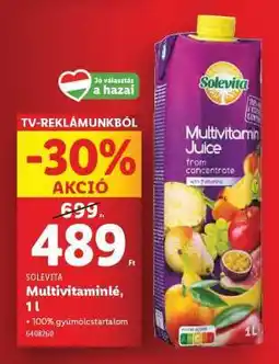 Lidl Solevita Multivitaminlé, 1 l ajánlat