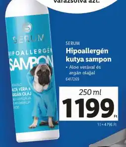 Lidl SERUM Hipoallergén kutya sampon ajánlat