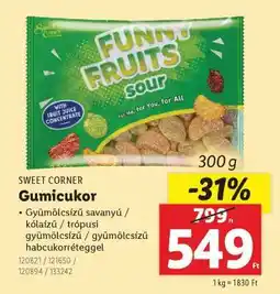 Lidl SWEET CORNER Gumicukor ajánlat