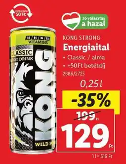 Lidl KONG STRONG Energiaital ajánlat