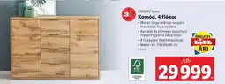 Lidl LIVARNO HOME Komód, 4 fiókos ajánlat