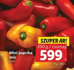 Lidl Mini paprika mix ajánlat