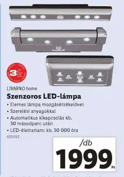 Lidl LIVARNO home Szenzoros LED-lámpa ajánlat