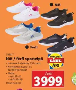 Lidl Női / férfi sportcipő ajánlat