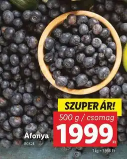 Lidl Áfonya ajánlat